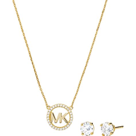 schmuckset silber michael kors|michael kors necklace.